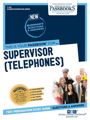 cover image of Supervisor (Telephones)